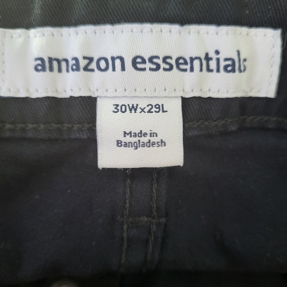 Amazon Essentials Black Slim Fit Black Jeans Size 30W×29L - Picture 5 of 8